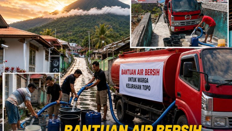 Pemerintah Kelurahan Topo Bergerak Cepat, Bantuan Air Bersih Hadir untuk Warga