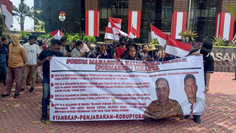 FORMAHSEL Jakarta Gelar Aksi Jilid II di KPK, Soroti Dugaan Pungli Dana Retret 249 Kades Halsel Rp6,2 Miliar