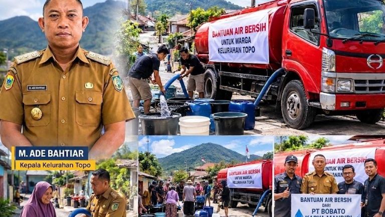 Empat Kali Beraksi di Tengah Kemarau, Lurah Topo Kembali Gandeng Swasta Hadirkan Air Bersih untuk Warga