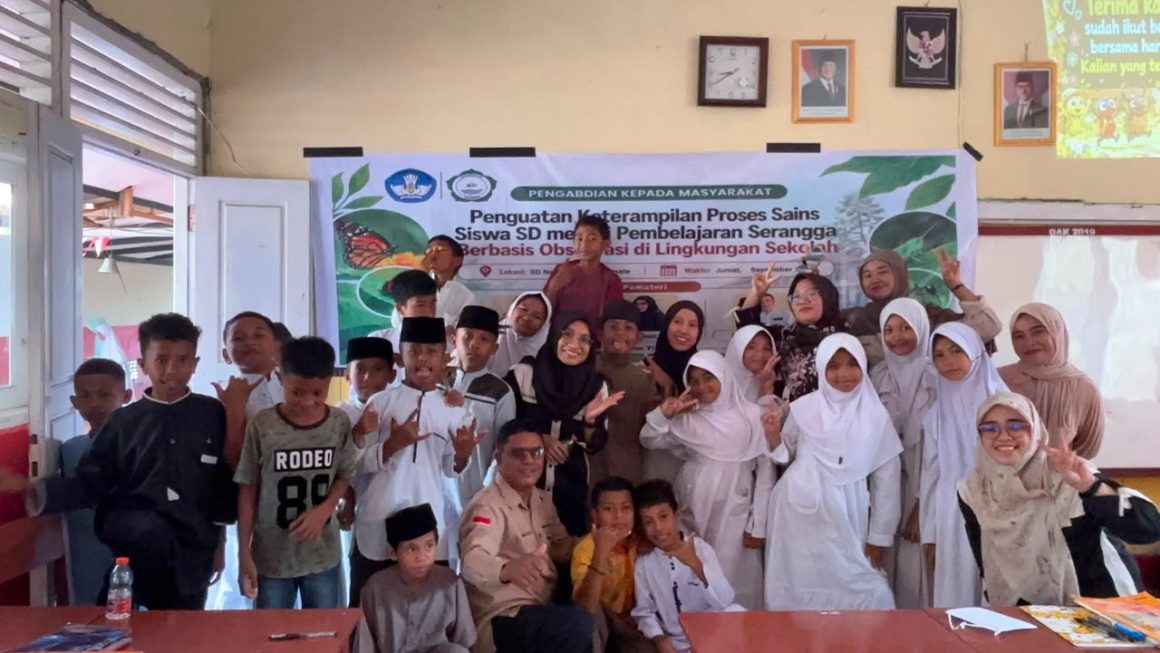 Belajar Sains dari Serangga, Tim PKM FKIP Unkhair Perkuat Keterampilan Proses Sains Siswa SD