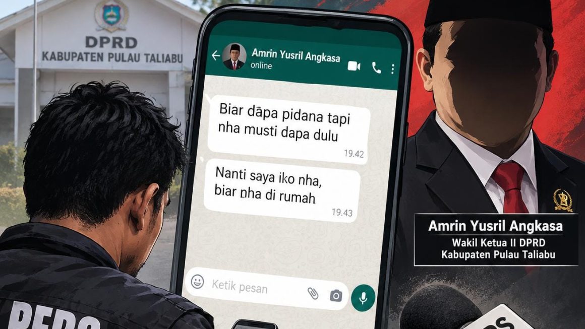 Wakil Ketua II DPRD Taliabu Diduga Intimidasi Jurnalis Lewat Pesan WhatsApp